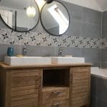 Rénovation d’une salle de bain à Montesson (78) : double vasque