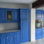 Home staging d’une cuisine à Lambersart (59) - cuisine bleue et blanche
