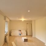 Rénovation d’un appartement quartier Est Toulouse (31) - chambre avec nouveau parquet