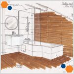 Rénovation salle de bain à Cholet par illiCO travaux : plan