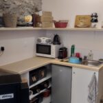 rénovation d'une boutique à Voiron : coin cuisine